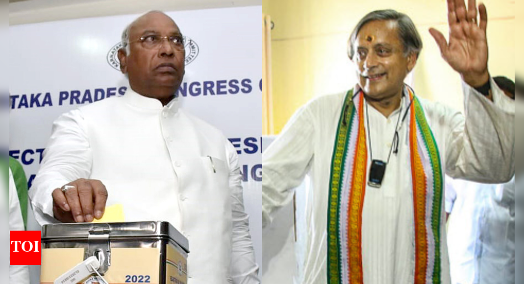 Kharge vs Tharoor: 96% turnout in Congress poll to elect non-Gandhi chief