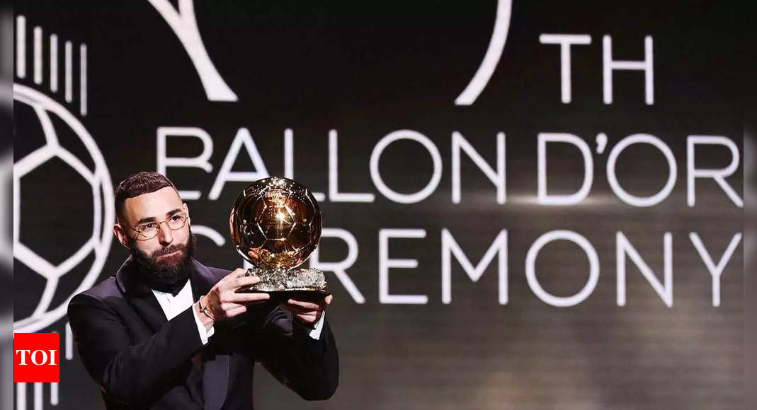 Karim Benzema wins Ballon d’Or after fantastic year with Real Madrid | Football News – Times of India