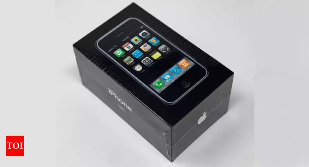 Unopened, factory sealed 2007 iPhone sells for 65 times its original price: Here’s how much it cost – Times of India