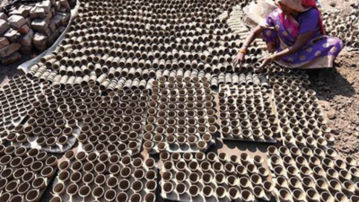 Prayagraj potters hope for more lights, happiness in their lives this Diwali