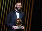 Ballon d'Or 2022 winner is Karim Benzema, see pictures of the Real Madrid striker as he lifts the prestigious award