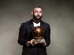 Ballon d'Or 2022 winner is Karim Benzema, see pictures of the Real Madrid striker as he lifts the prestigious award