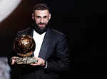 Ballon d'Or 2022 winner is Karim Benzema, see pictures of the Real Madrid striker as he lifts the prestigious award