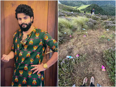 Neeraj Madhav urges tourists to stop littering while visiting the Neelakurinji bloom