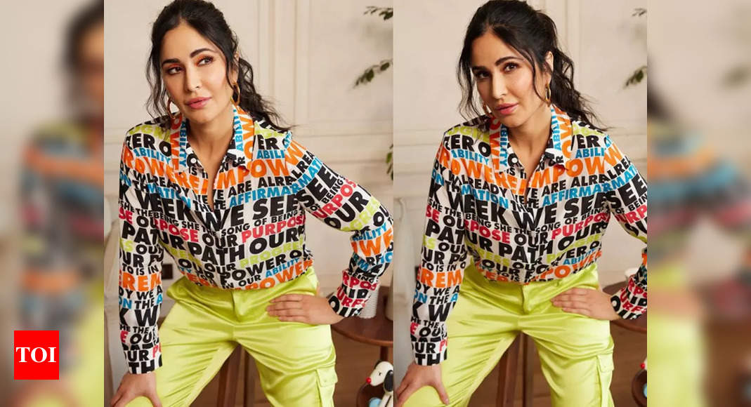 Katrina Kaif lets her shirt do all the talking as she gets ready for another round of ‘Phone Bhoot’ promos – Times of India