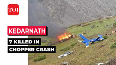 Uttarakhand: 6 pilgrims, pilot killed in chopper crash near Kedarnath