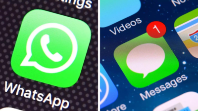 Explained: WhatsApp vs iMessage – what's same, what's different - Times of  India
