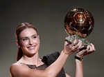 Alexia Putellas wins Ballon d'Or for the 2nd time, see pictures of the Barcelona captain as she lifts the trophy