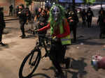 Demonstrations on the third anniversary of the protests and riots that rocked the country, in Santiago