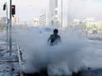 Demonstrations on the third anniversary of the protests and riots that rocked the country, in Santiago