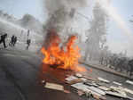 Demonstrations on the third anniversary of the protests and riots that rocked the country, in Santiago