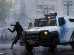 Demonstrations on the third anniversary of the protests and riots that rocked the country, in Santiago