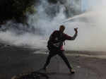 Demonstrations on the third anniversary of the protests and riots that rocked the country, in Santiago