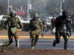 Demonstrations on the third anniversary of the protests and riots that rocked the country, in Santiago