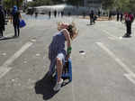 Demonstrations on the third anniversary of the protests and riots that rocked the country, in Santiago