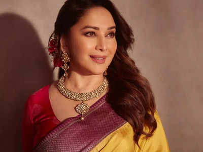 Madhuri Dixit Nene's glamorous saree looks | The Times of India