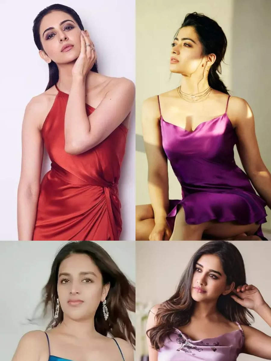 Check out how Tollywood divas styled satin slip dresses | Times of India