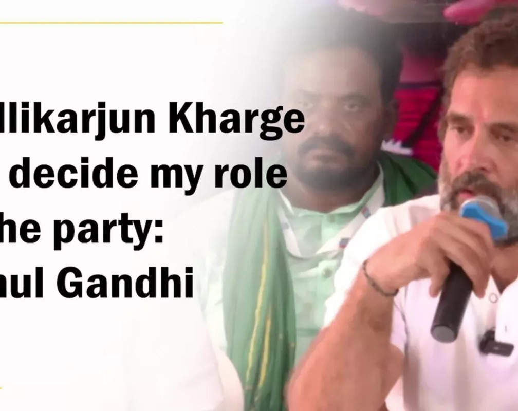 
Mallikarjun Kharge will decide my role in the party: Rahul Gandhi
