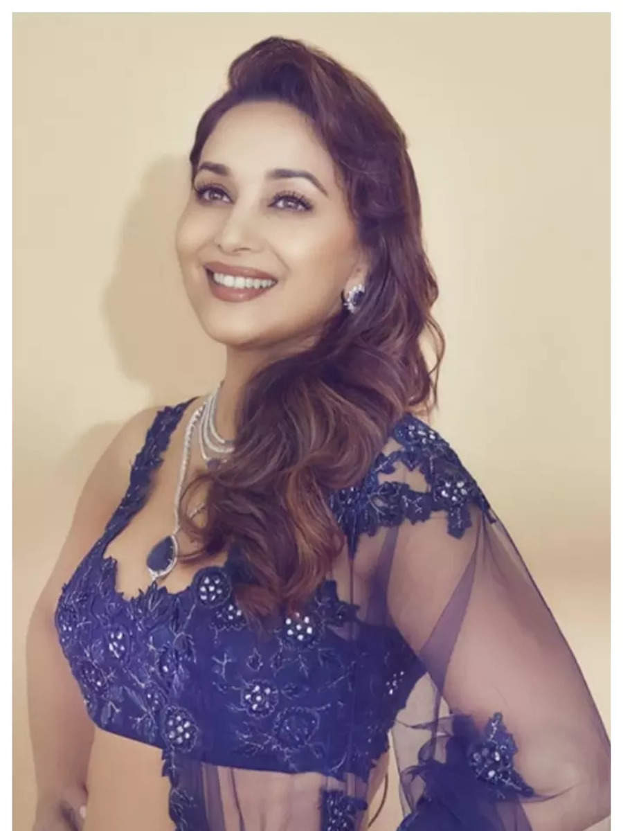 Madhuri Dixit Nenes Gorgeous Lehenga Looks Times Of India 