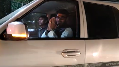 Politician Shrikant Tyagi, who was arrested in August for assaulting woman in Noida society, walks out of jail