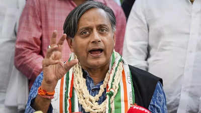 Not disappointed, election has galvanised Cong workers: Tharoor on losing party prez polls
