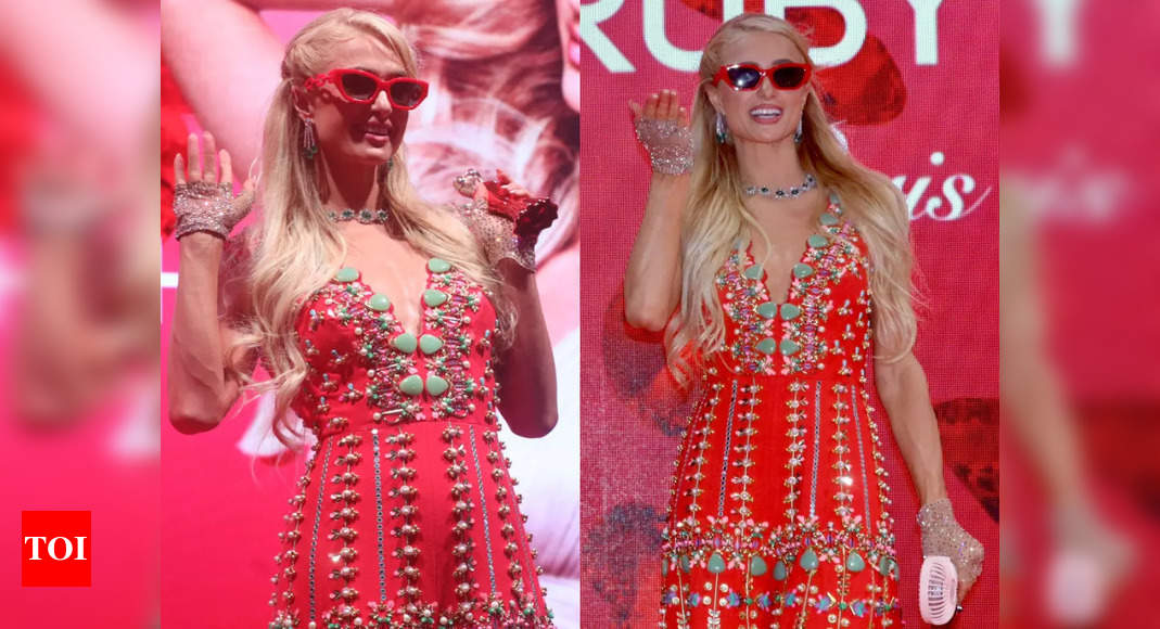 Paris Hilton wears Indian designer Papa Dont Preach during her India visit 