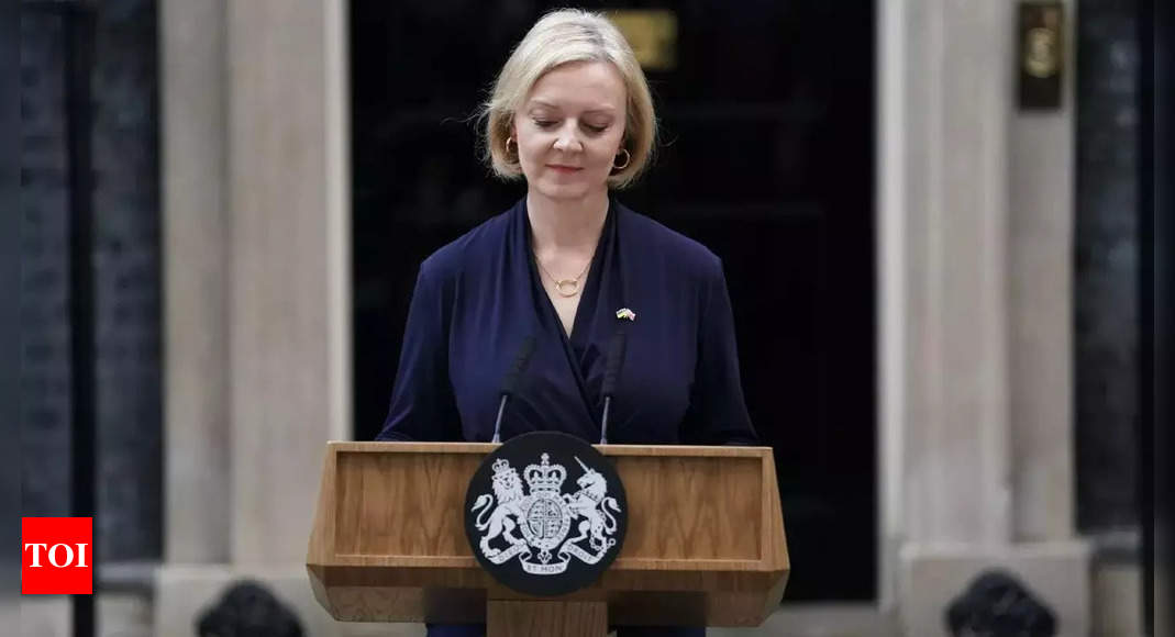Truss falls, new UK PM likely in days – Times of India