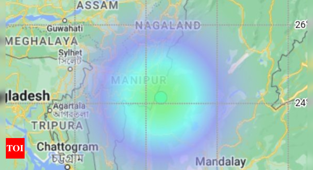 Latest updates: 4.4 magnitude earthquake hits Moirang in Manipur – The Times of India