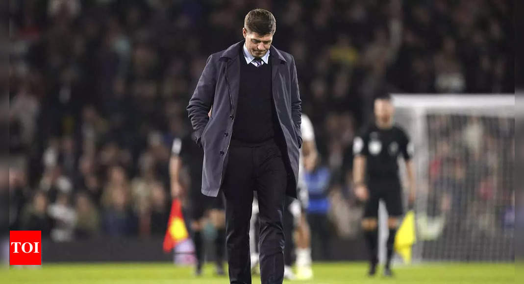 Aston Villa sack Steven Gerrard after loss at Fulham | Football News – Times of India