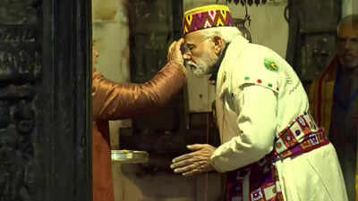 At Kedarnath PM Modi dons 'Chola Dora' to offer prayers, fulfils promise to Chamba women
