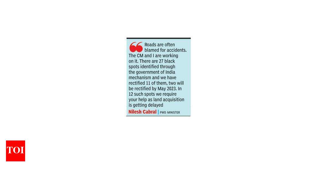 Min seeks people’s help for land to correct black spots | Goa News ...