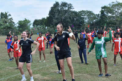 Germany teach life lessons to young underprivileged players