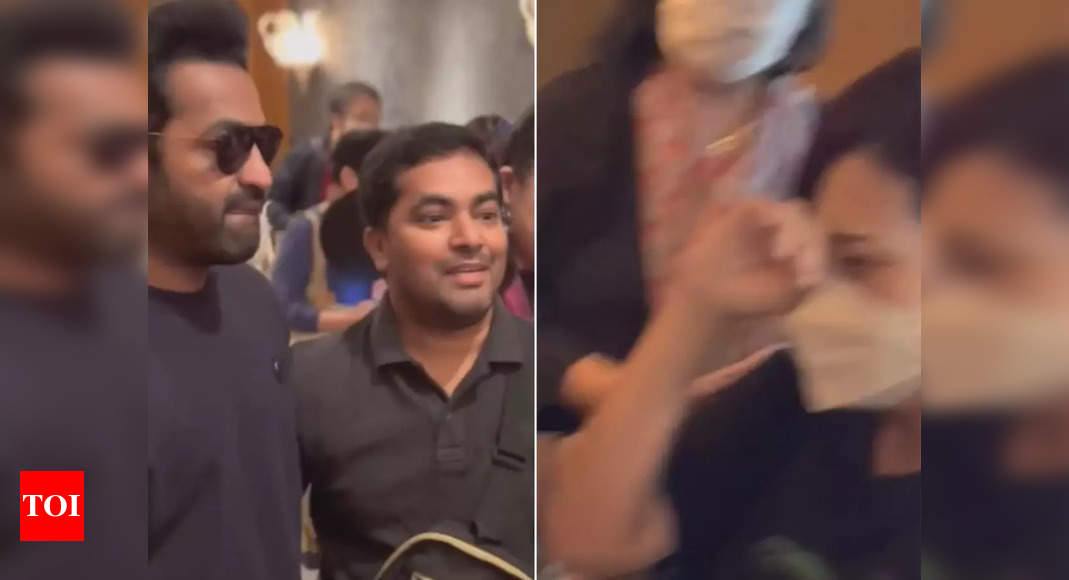 Jr NTR promotes RRR in Japan, fans break down meeting their favourite hero – watch video – Times of India ►