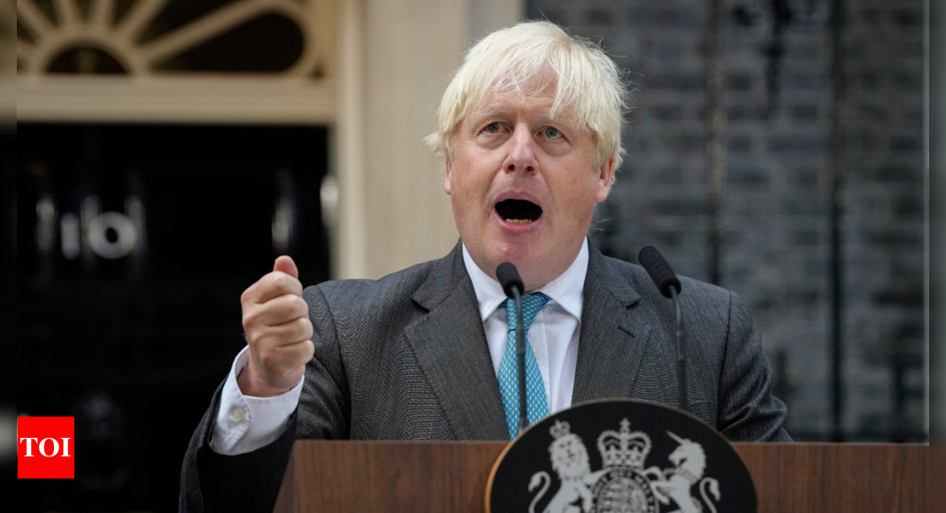 Boris Johnson has 100 backers in UK leadership contest: Report – Times of India