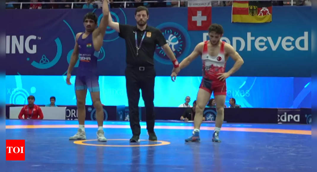 Aman wins 57kg title at U23 World Wrestling Championship More sports