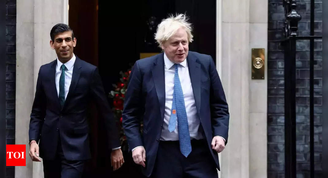 UK’s Johnson, Sunak meet amid private battle for Tory leadership – Times of India