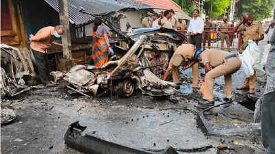 Coimbatore: Man charred to death after car explodes due to LPG leak in Ukkadam