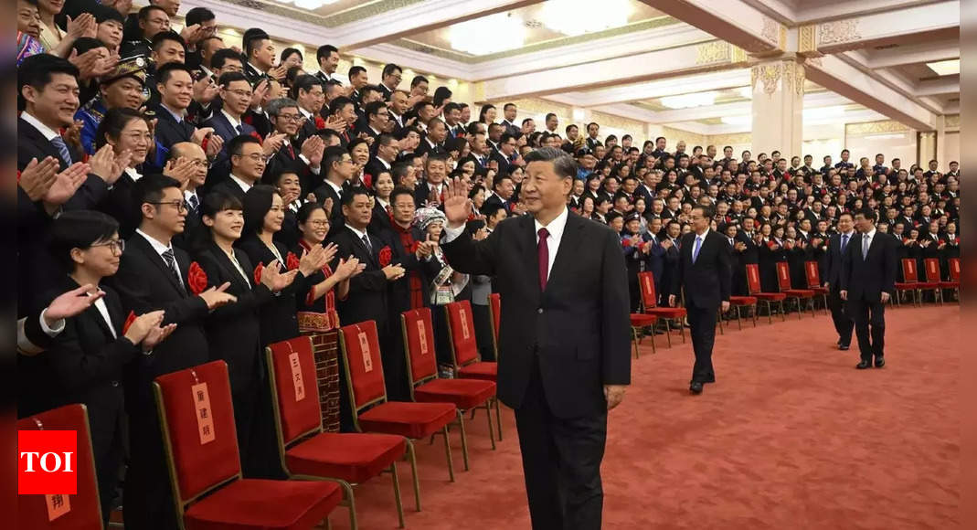 Xi Jinping re-elected as general secretary of Communist Party of China for record third five-year term – Times of India