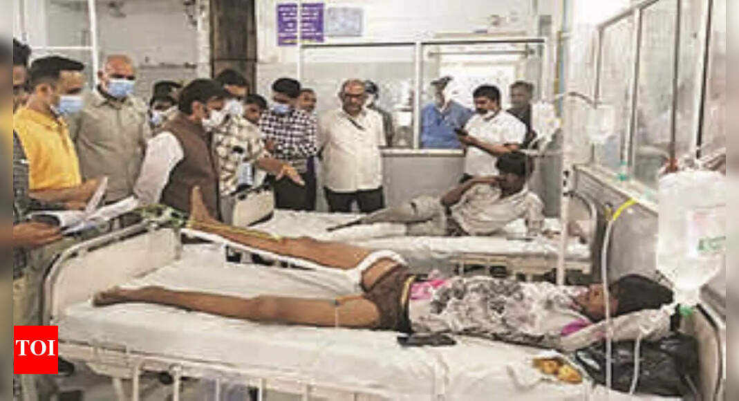Minutes Before Crash, Bus Scraped Railings | Bhopal News - Times of India
