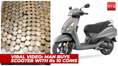 Watch: Rudrapur man pays Rs 50,000 in Rs 10 coins for a TVS Jupiter scooter!