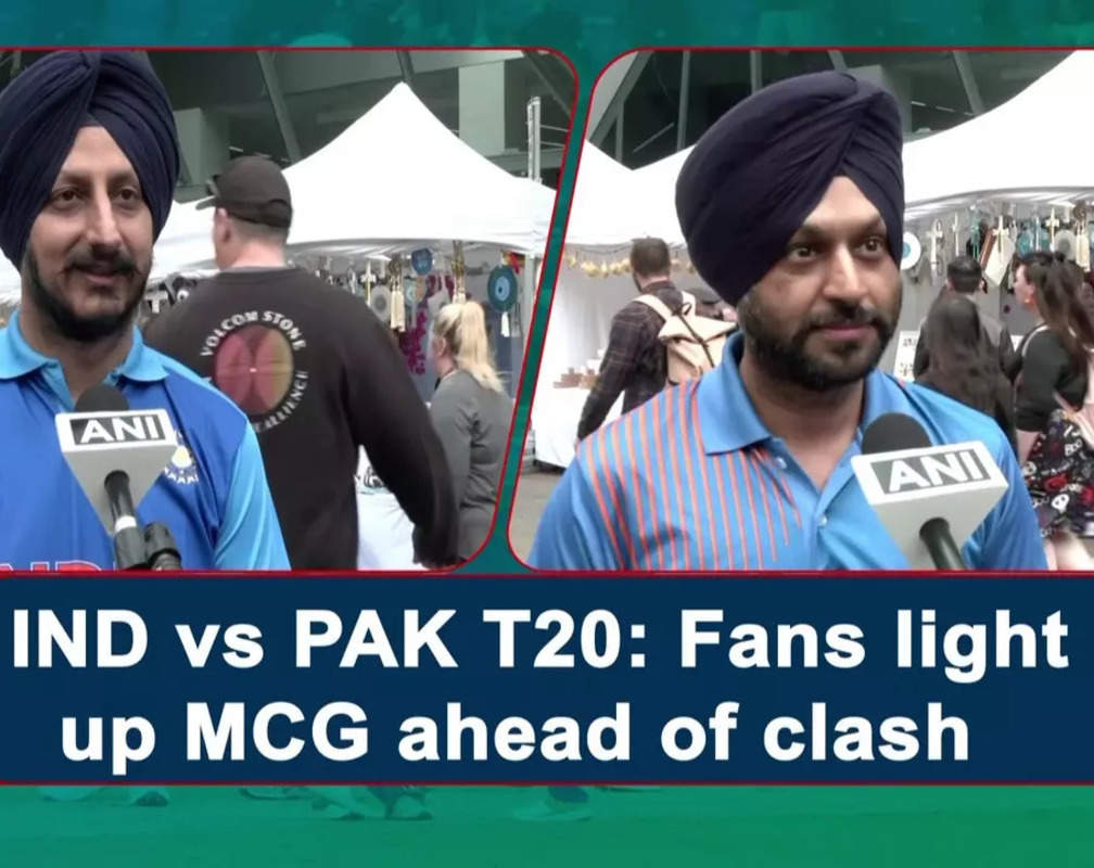 
IND vs PAK T20: Fans light up MCG ahead of clash
