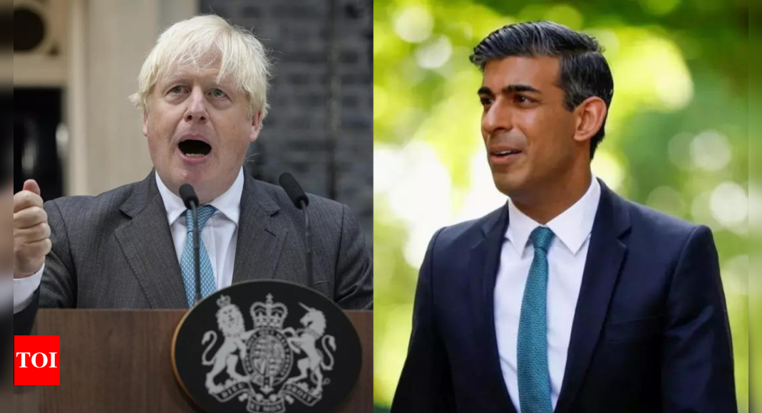 Far behind Rishi Sunak in support, Boris Johnson pulls out of UK PM race – Times of India