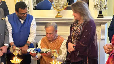 US: Texas governor celebrates Diwali at official residence