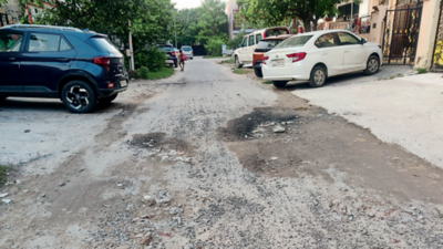 Cratered roads a concern here; work after Diwali, says Greater Noida Industrial Development Authority