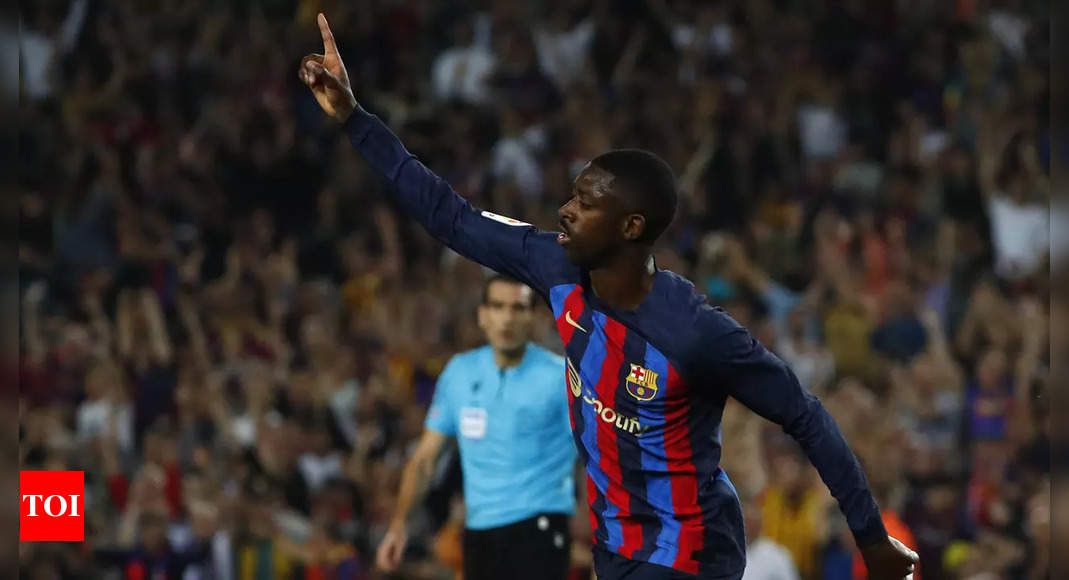 Superb Dembele guides Barcelona to win over Athletic Bilbao | Football News – Times of India