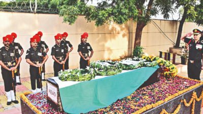 Army helicopter crash: Mortal remains of 3 reach Udaipur