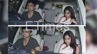 Janhvi Kapoor makes her first-ever public appearance with rumoured ex-boyfriend Shikhar Pahariya. CHECK out these pictures
