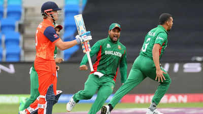 T20 World Cup 2022: Taskin Ahmed leads Bangladesh's nine-run win over the Netherlands