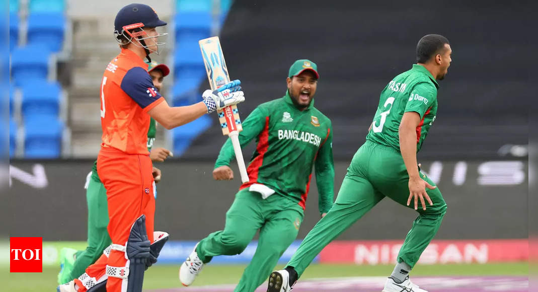 t20-world-cup-2022-taskin-ahmed-leads-bangladesh-s-nine-run-win-over-the-netherlands-or-cricket-news-times-of-india