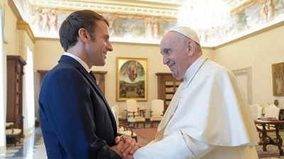 Pope, Macron meet at Vatican; Ukraine concerns loom large